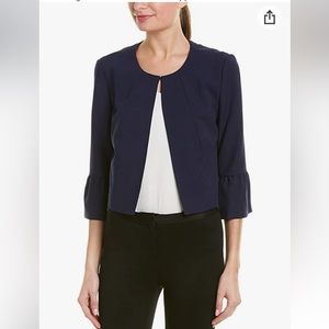 Jessica Howard Long sleeve women's jacket with bell sleeve & hook & eye front